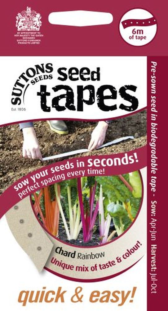 Seed Tape Chard Rainbow Mix