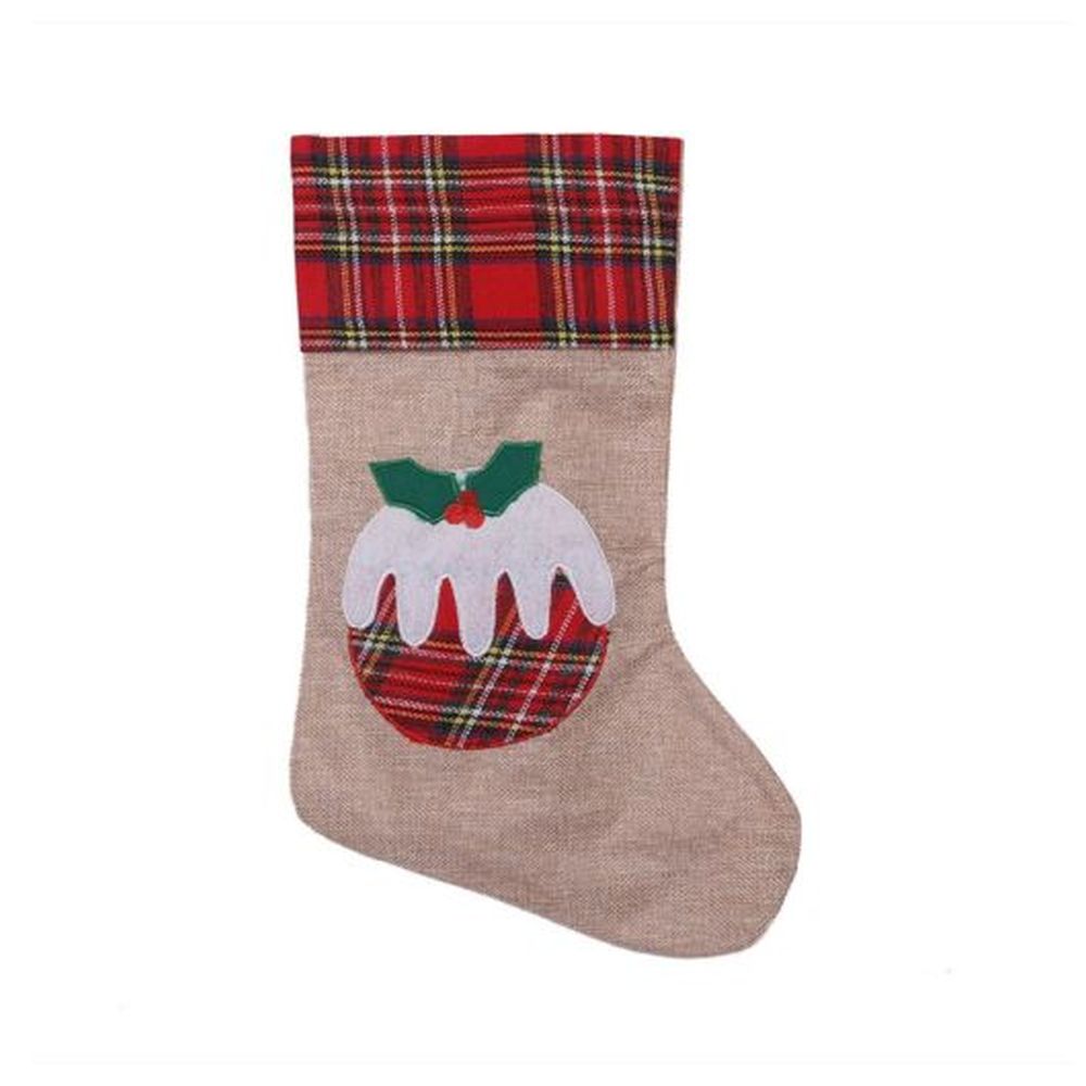 Hessian Santa Stockings 46 x 26cm