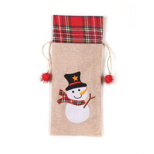 Hessian Wine Bottle Bags Decorations