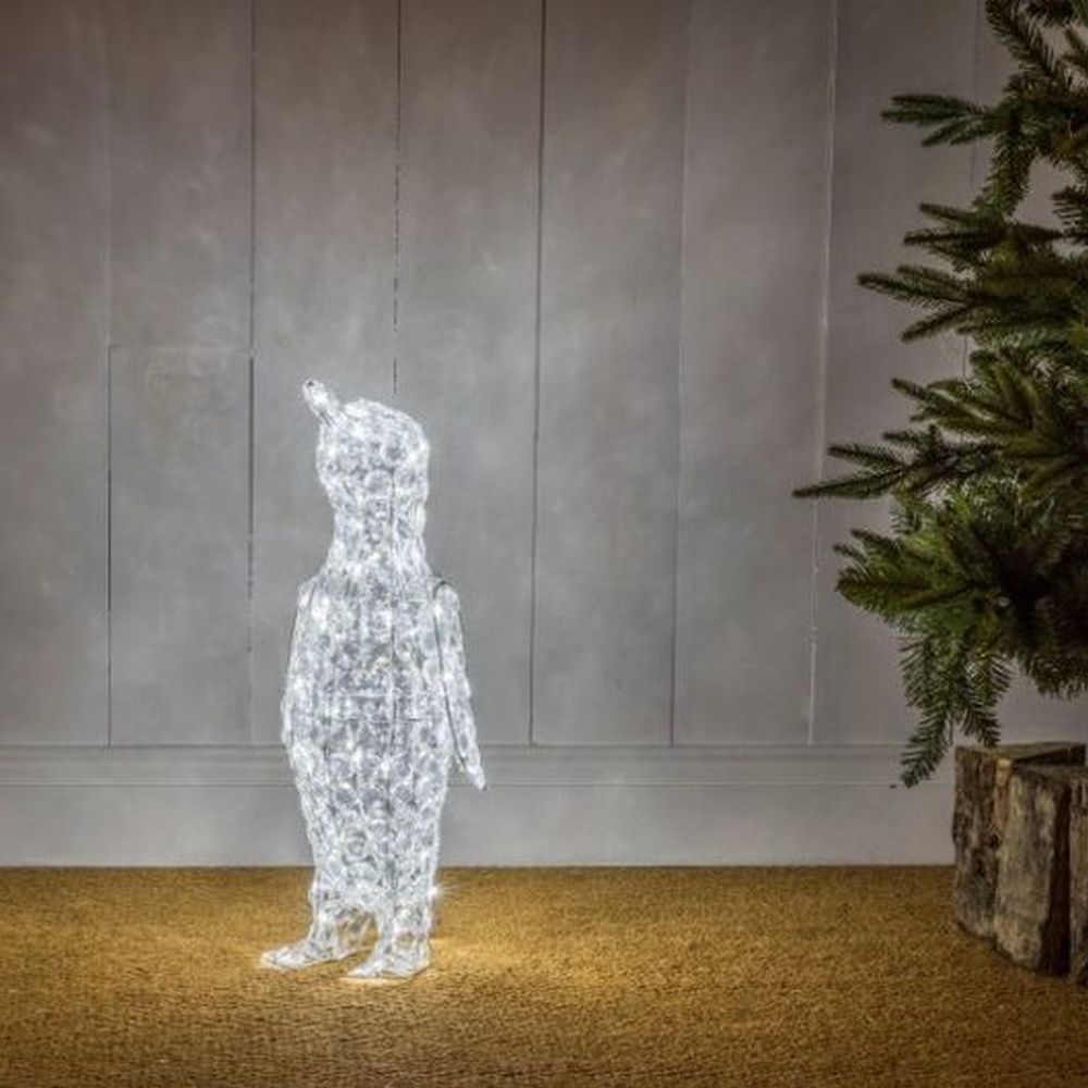 60CM WHITE JEWELLED PENGUIN