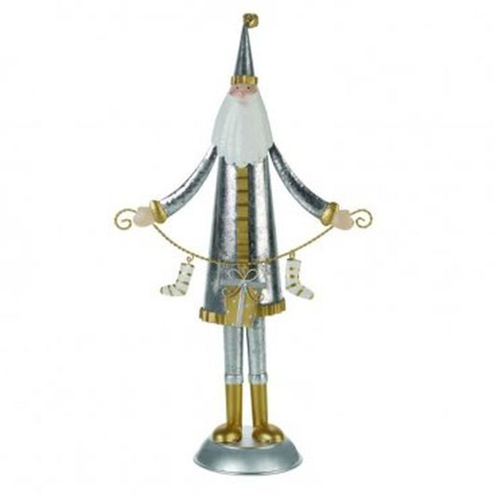 Silver-Gilt Santa