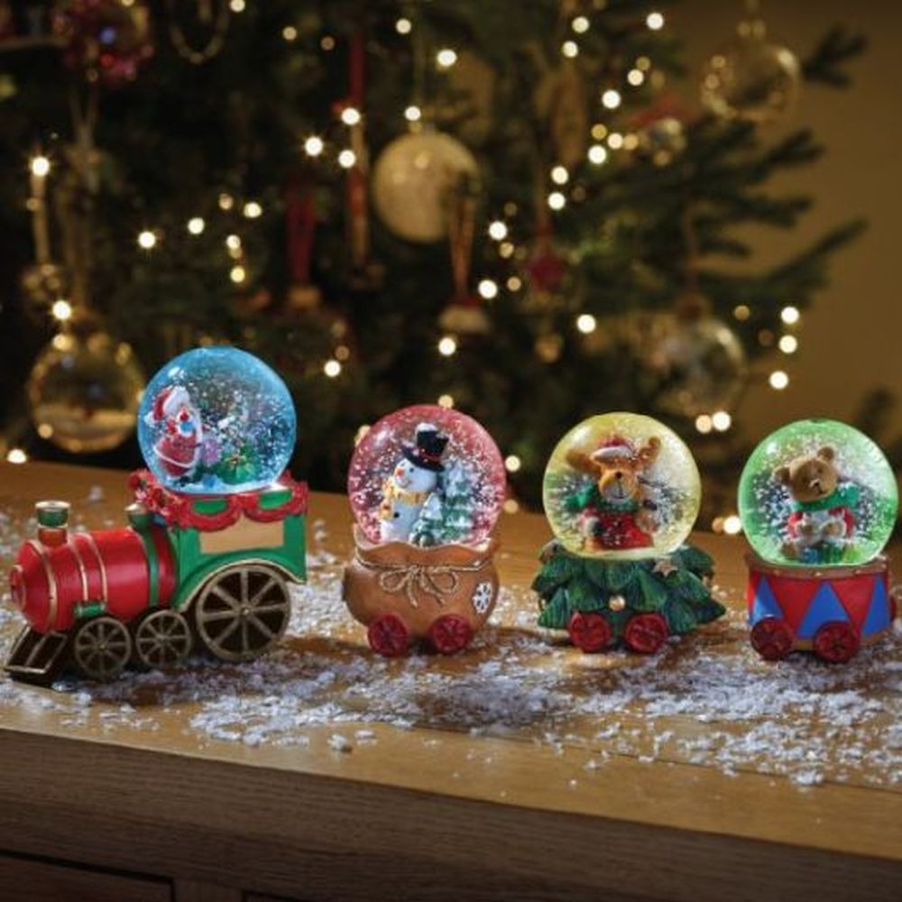 6cm All Aboard Snow Sphere Express