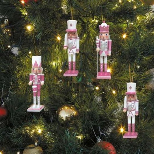 Nutcracker Pendant - Pink/White