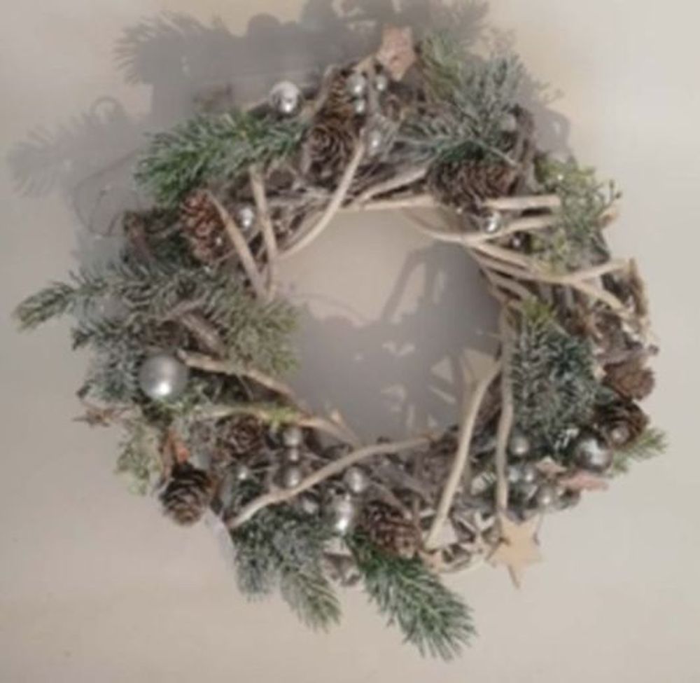 Berry, Cone and Pine Wreath 55cm