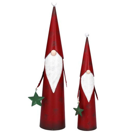 Tin Cone Santa Orn, Set/2