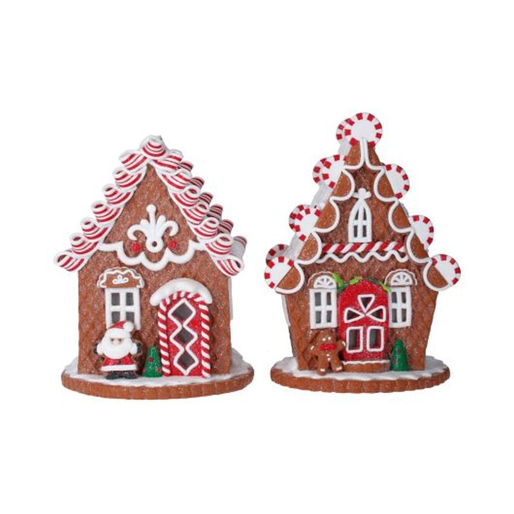 Acrylic Lite Up Gingerbread House, 2as
