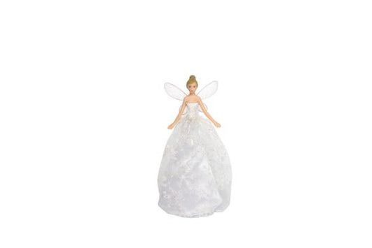 Irid Glitter Fabric/Resin Tree Top Fairy, Sml