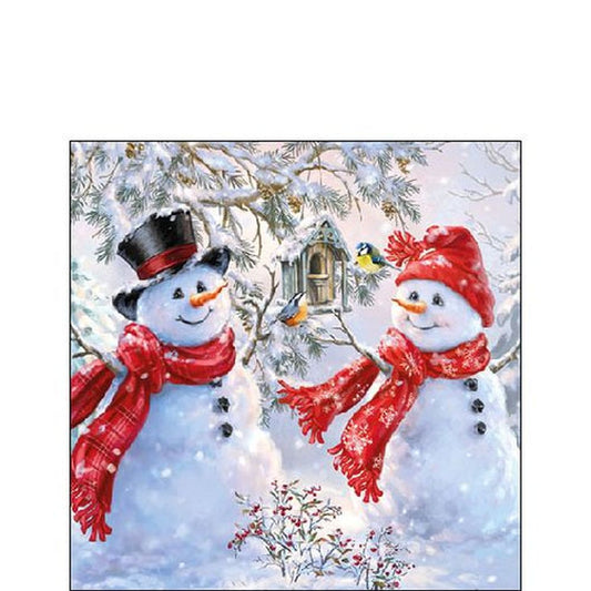 Napkin 25 Snowmen And Birds FSC Mix
