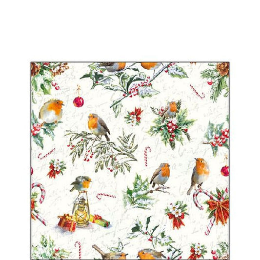 Napkin 25 Christmas Ornaments FSC Mix