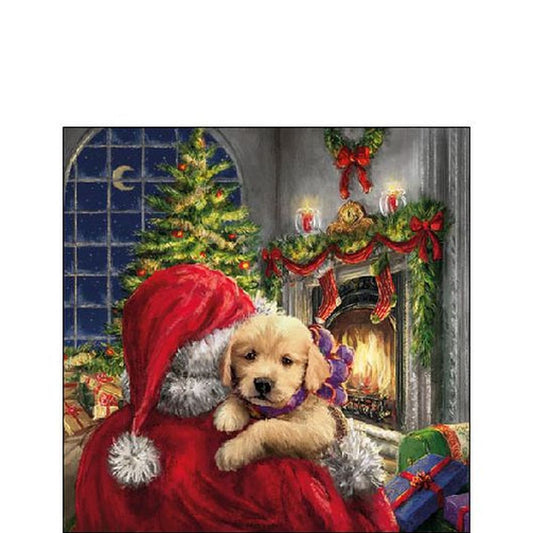 Napkin 25 Puppy At Fire FSC Mix