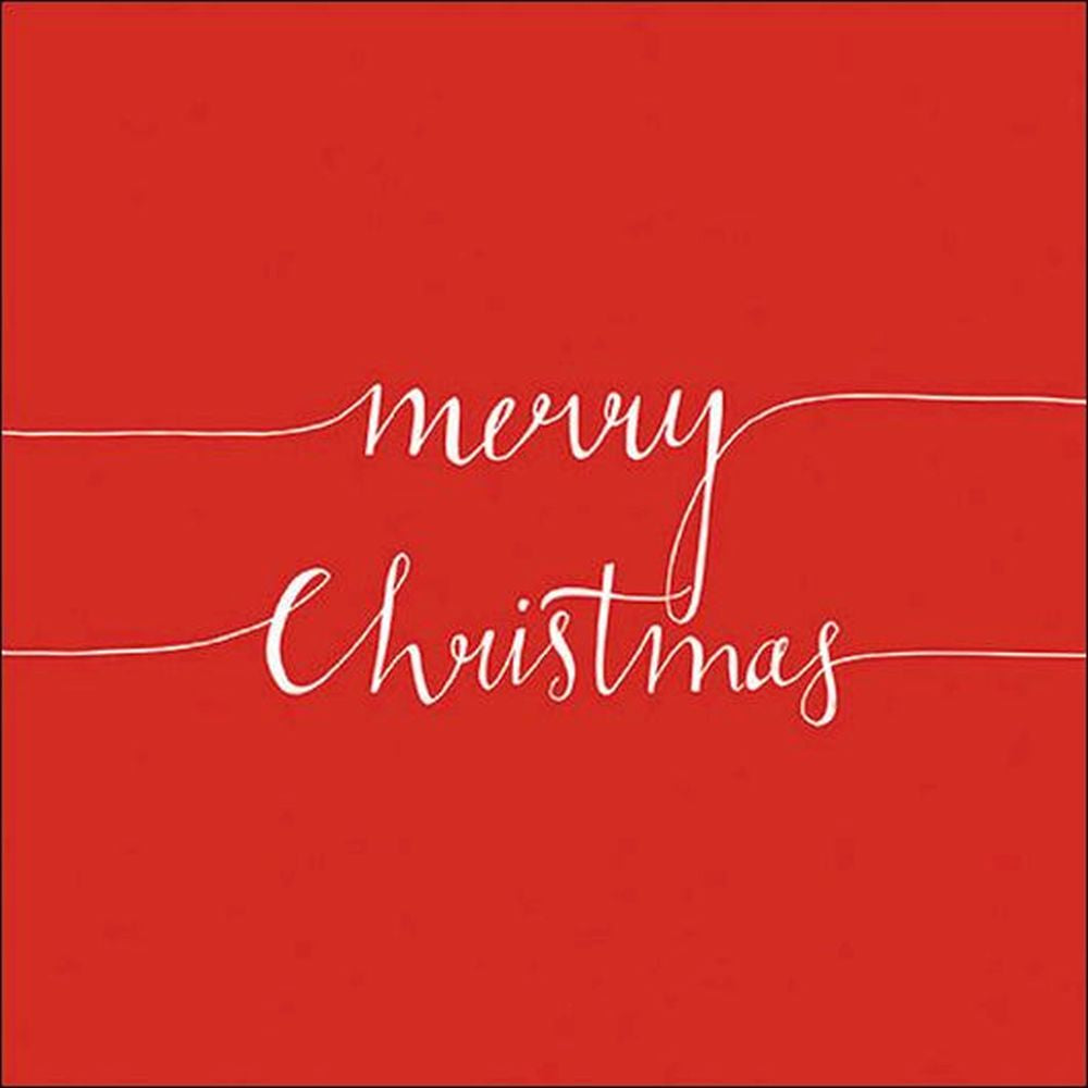 Napkin 33 Christmas Note Red FSC Mix