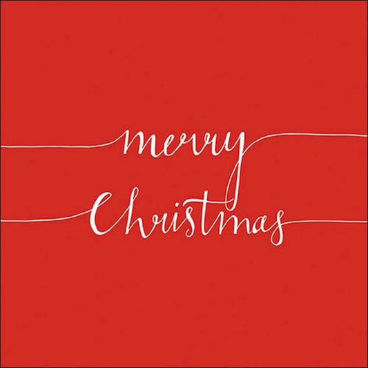 Napkin 33 Christmas Note Red FSC Mix