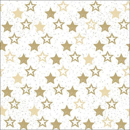 Napkin 33 Stars All Over Gold FSC Mix