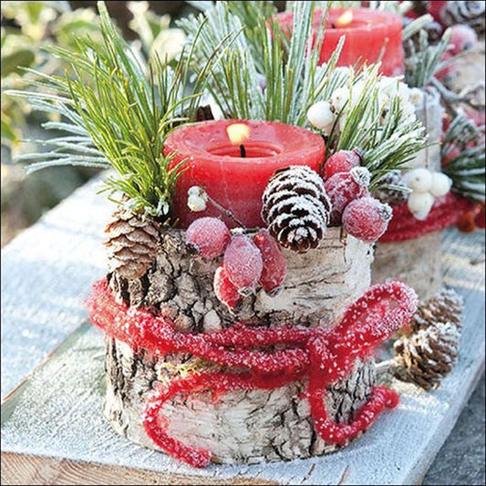 Napkin 33 Frozen Candle FSC Mix