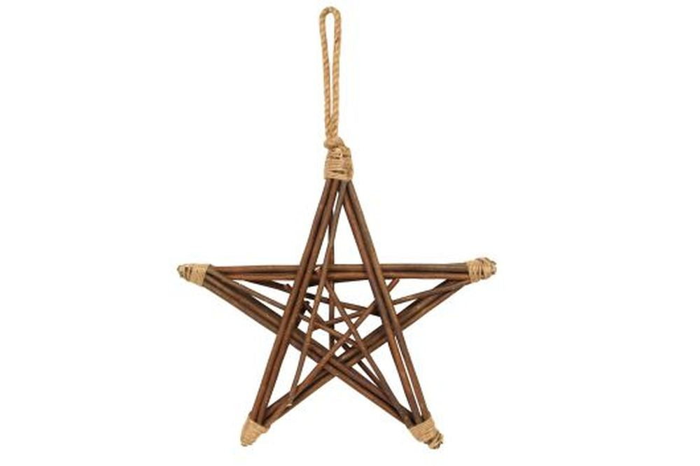 Natural Twig/String Star, Med