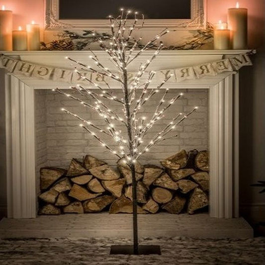 1.5CM WARM WHITE SNOWY TWIG TREE WITH BERRIES
