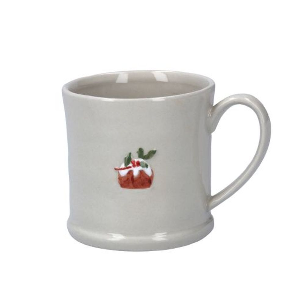 Ceramic Mini Mug with Plum Pudding