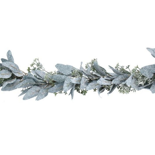 Frosted Eucalyptus Leaf Garland w Mini Berry