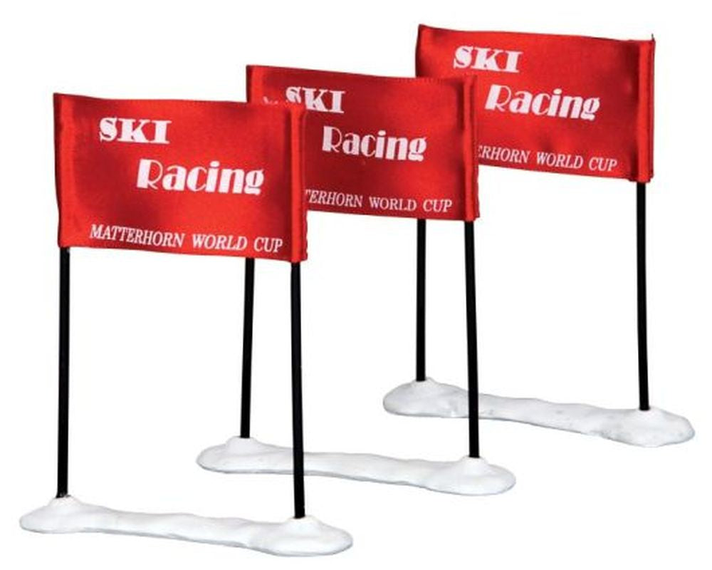 LEMAX SKI RACING FLAG, SET OF 3