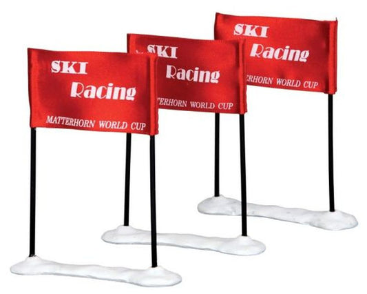 LEMAX SKI RACING FLAG, SET OF 3