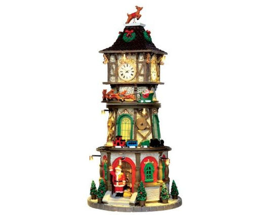 LEMAX CHRISTMAS CLOCK TOWER, WITH 4.5V ADAPTOR