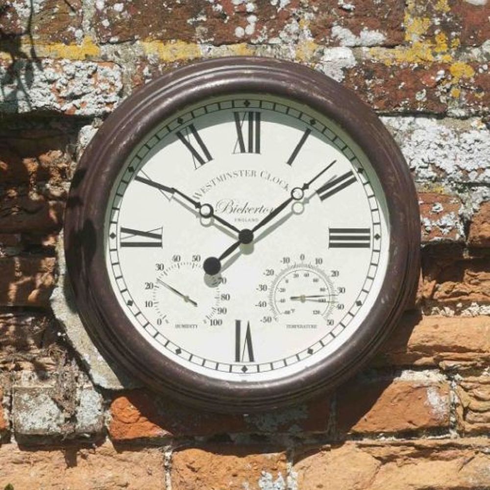 Bickerton Clock & Thermometer 15"