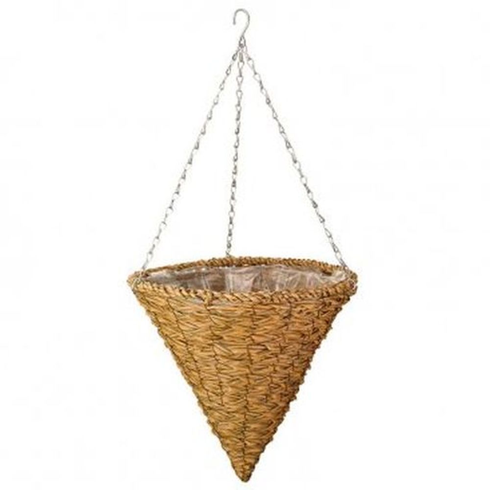 14" Sofia Faux Rattan Cone