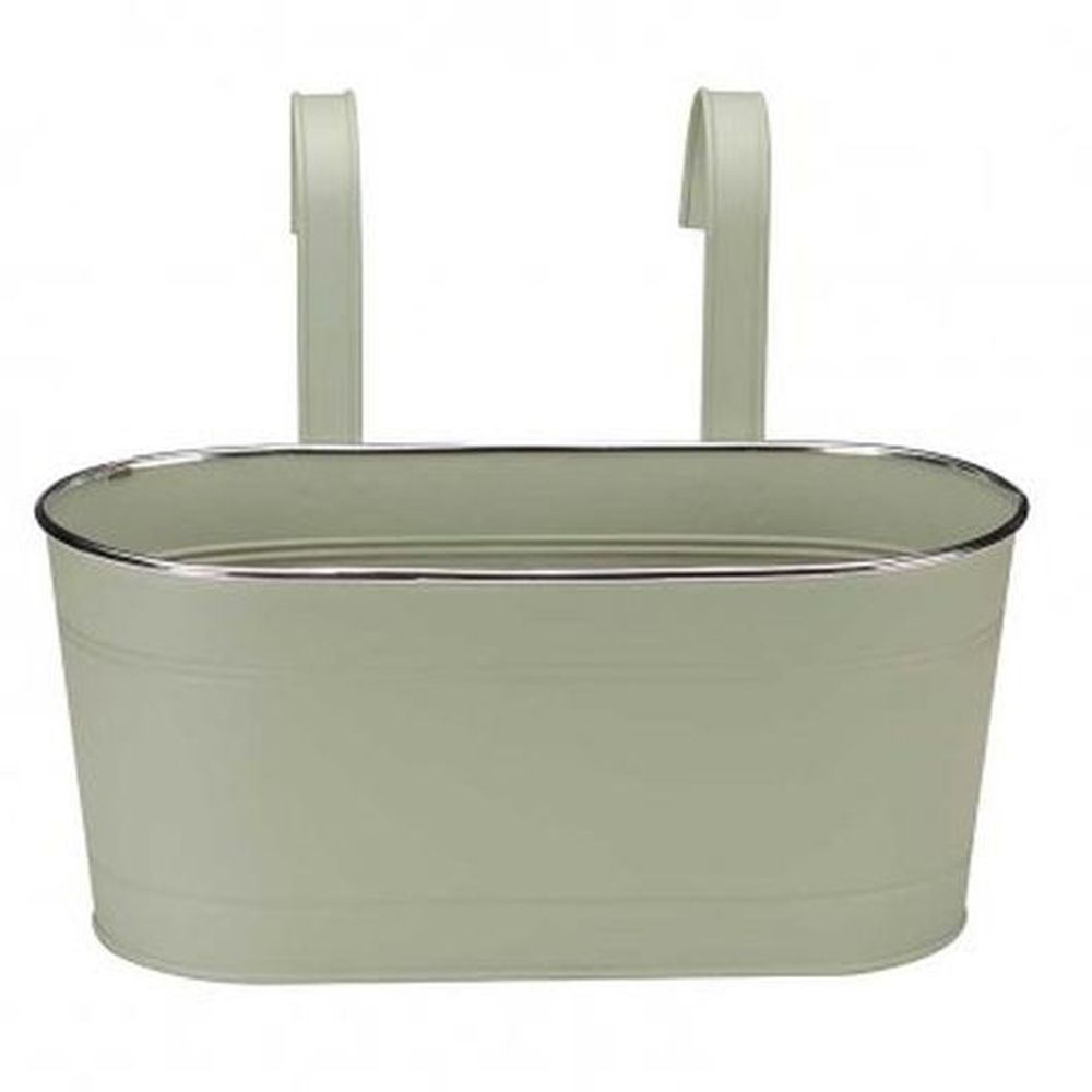 12in Fence & Balcony Hanging Planter - Sage
