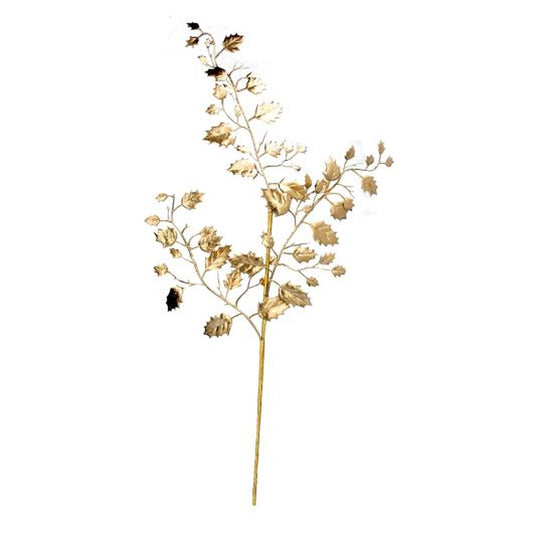 Matt Gold Holly Leaf Spray