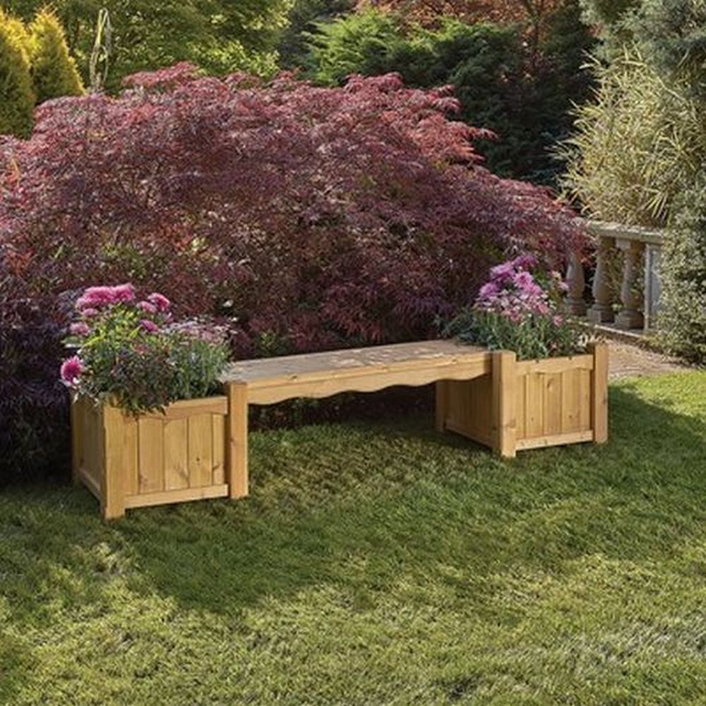 Hanbury Bench With Planters
