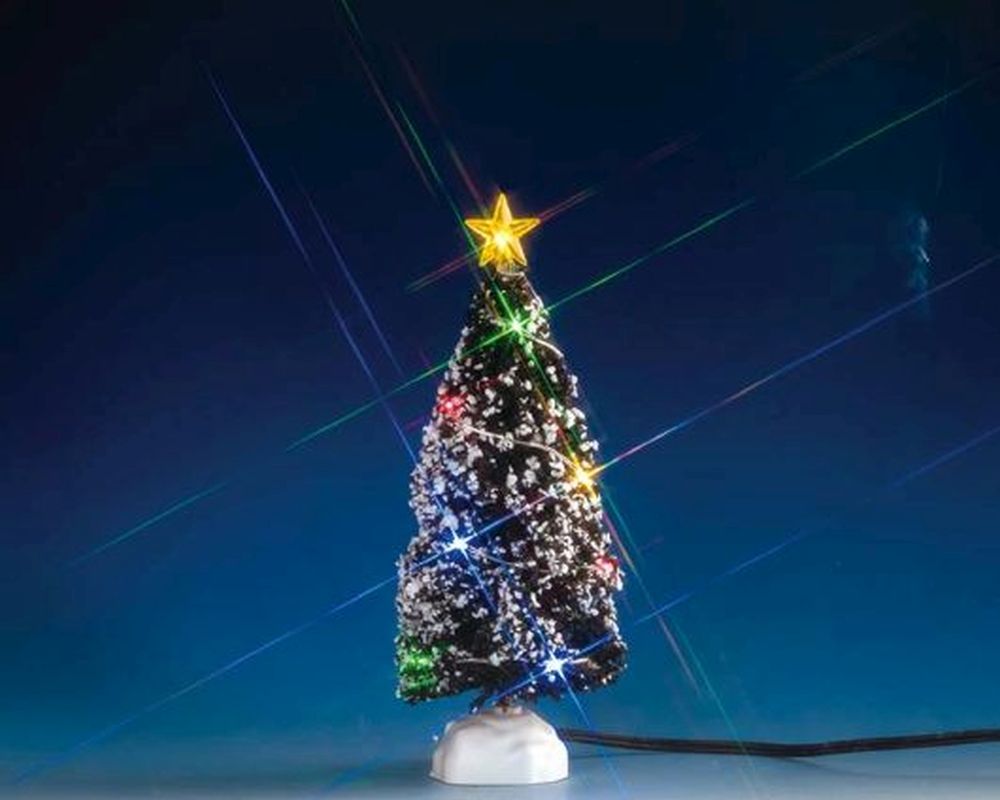 LEMAX EVERGREEN TREE WITH 12 MULTI LIGHT, B/O (4.5V)