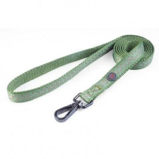 WalkAbout Green Polka Dog Lead - S