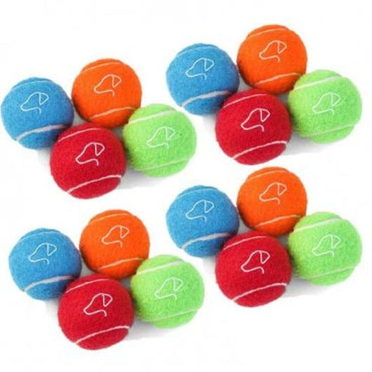 Squeaky Pooch Tennis Balls 6.5cm - Value 12 Pack