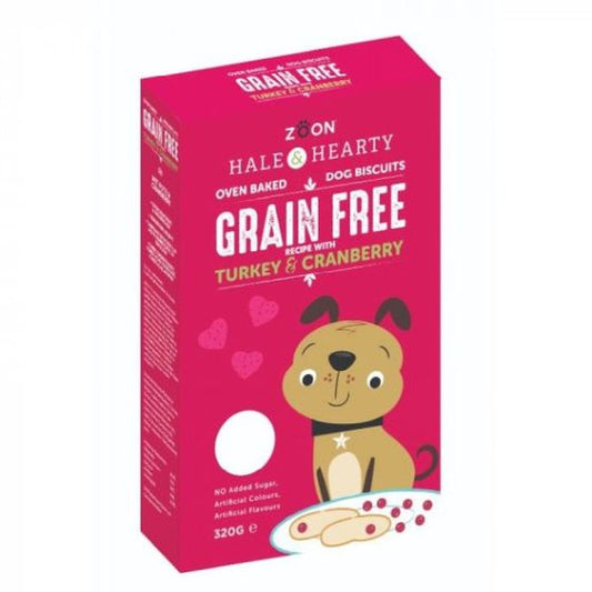 Hale & Hearty Turkey & Cranberry Grain Free Biscuits 320g