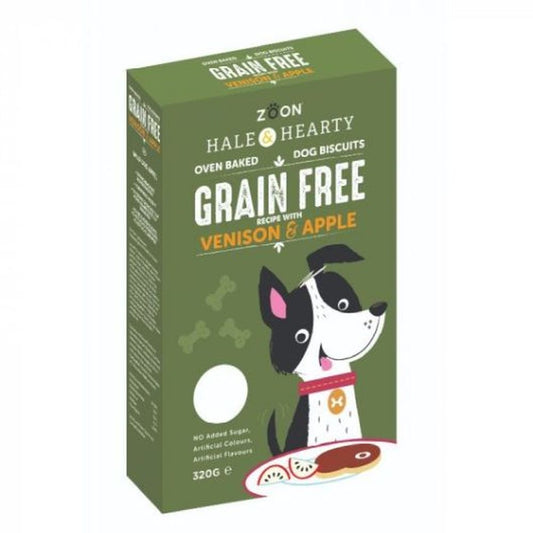 Hale & Hearty Venison & Apple Grain Free Biscuits 320g