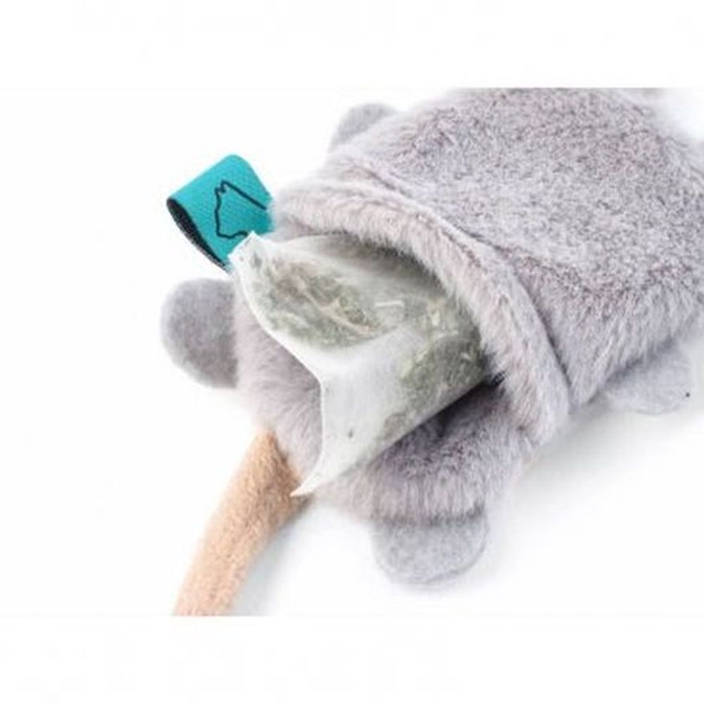 Nip-it Refillable Catnip Mouse - sachet included