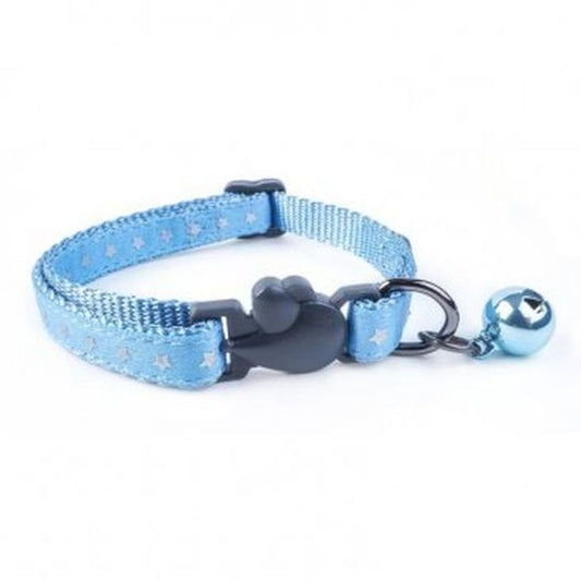 WonderLust Starry Shiny Blue Cat Collar