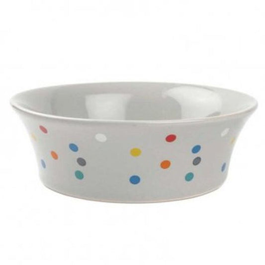 Flared Polka Dot 15cm Ceramic Bowl