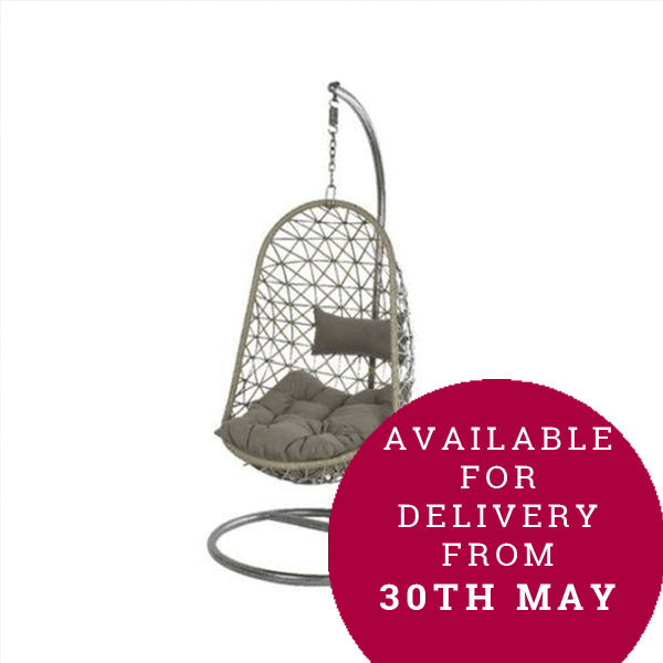 Bologna Single Egg Chair Grey