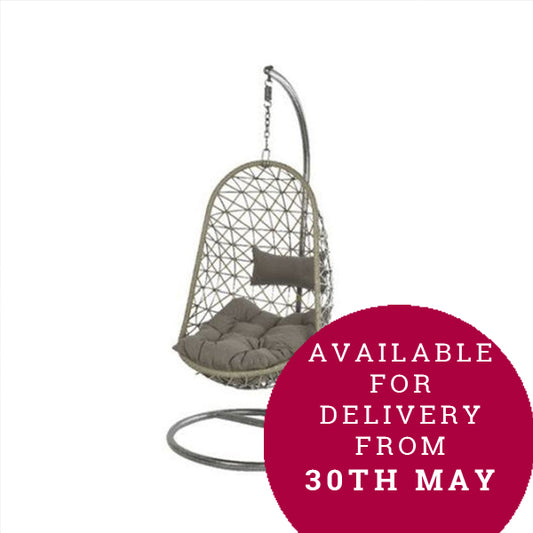 Bologna Single Egg Chair Grey