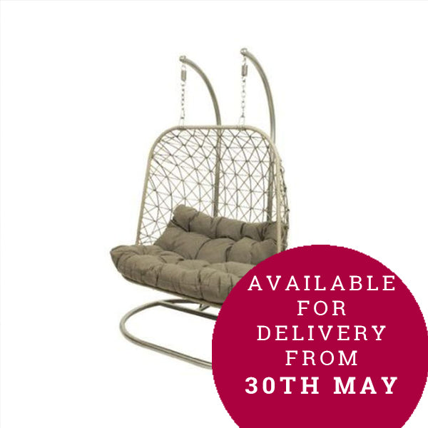 Bologna Double Egg Chair Grey