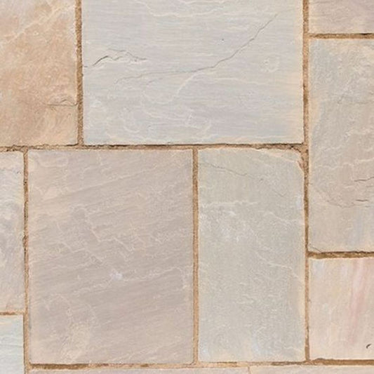 Natural Sandstone Patio Kit 15.3 M² Corn Field