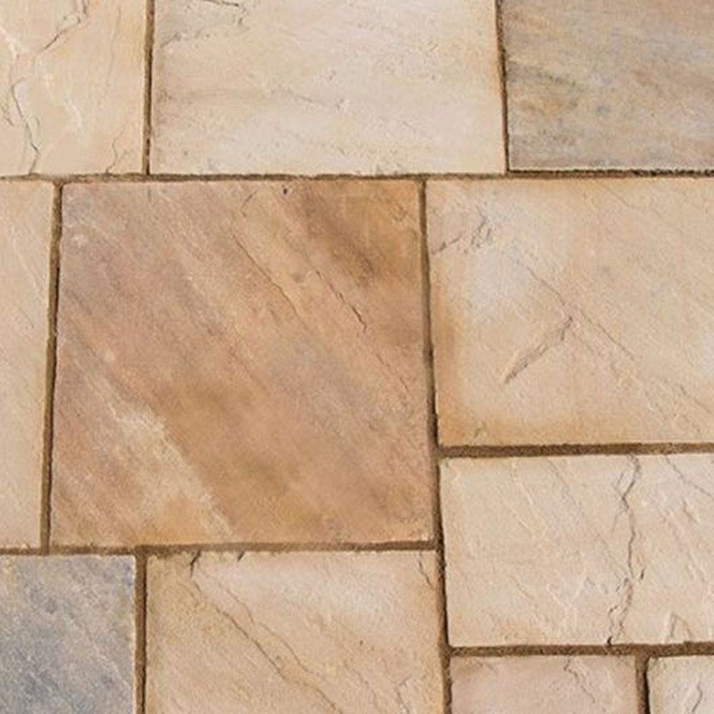 Natural Sandstone Patio Kit 15.3 M² Eastern Sand