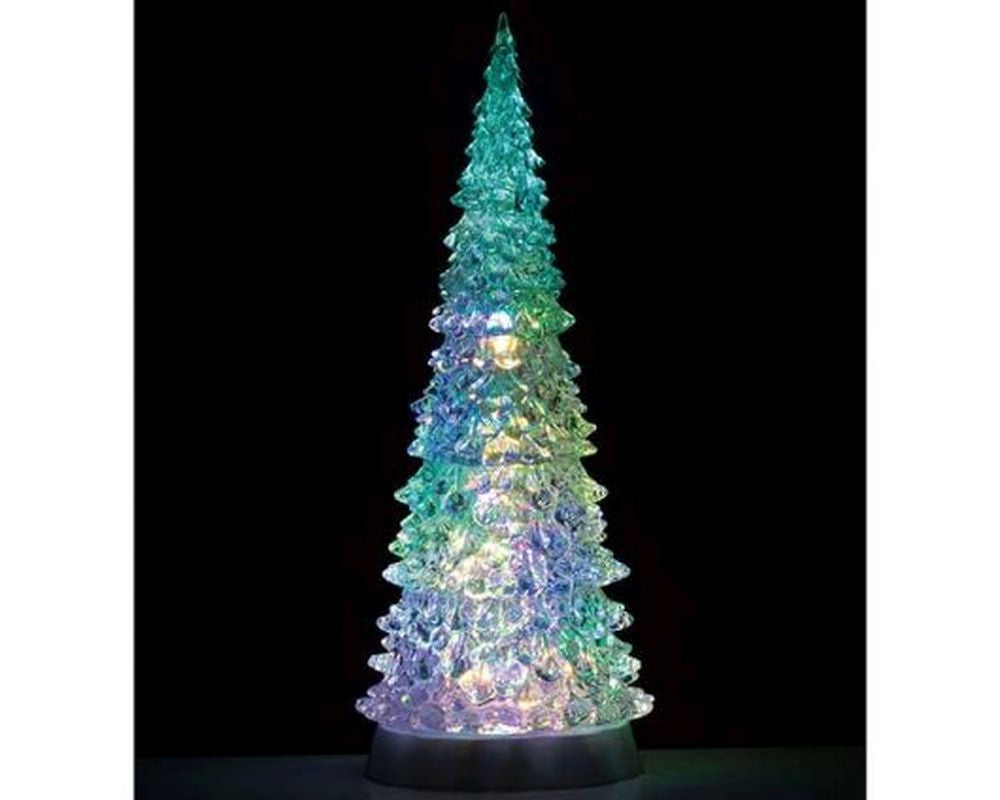 LEMAX CRYSTAL LIGHTED TREE, 4 COLOR CHANGEABLE