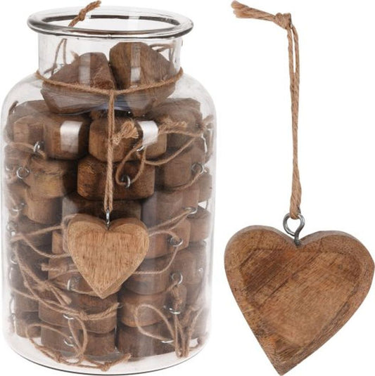 HEART XMAS HANGER IN JAR