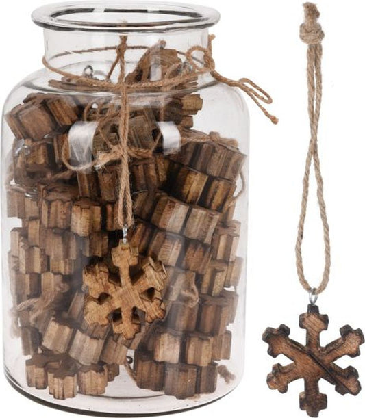 HANG DECO SNOWFLAKE 6CM