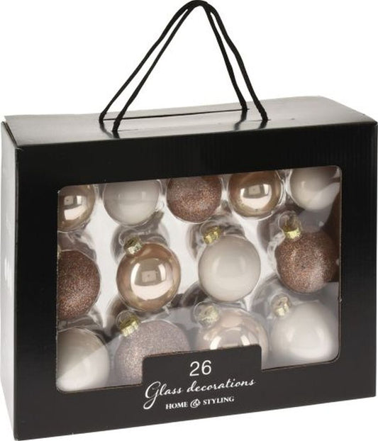 XMAS BALLS SET 26PCS ASHLEY