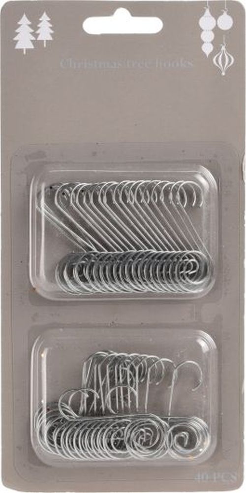 TREE HOOKS 40PCS SILVER