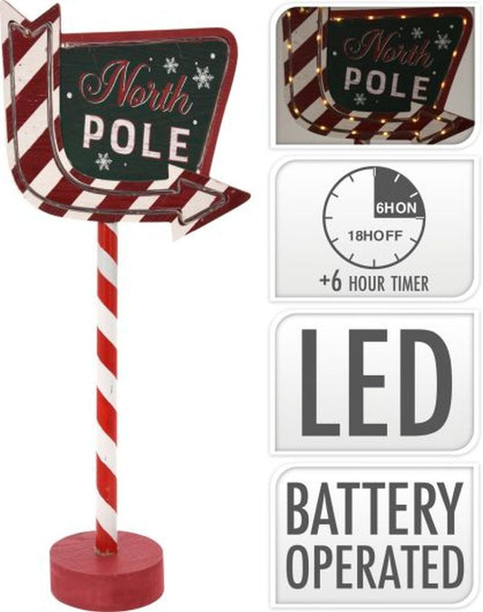 NORTH POLE DIRECTION SIGN LED
