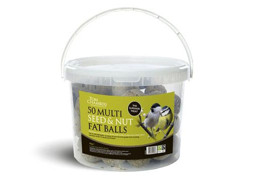 Fat Balls - 50 Tub - Multi Seed & Nut Fat Ball